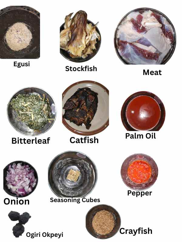 Ingridents for how- to- prepare- egusi- soup- without- frying