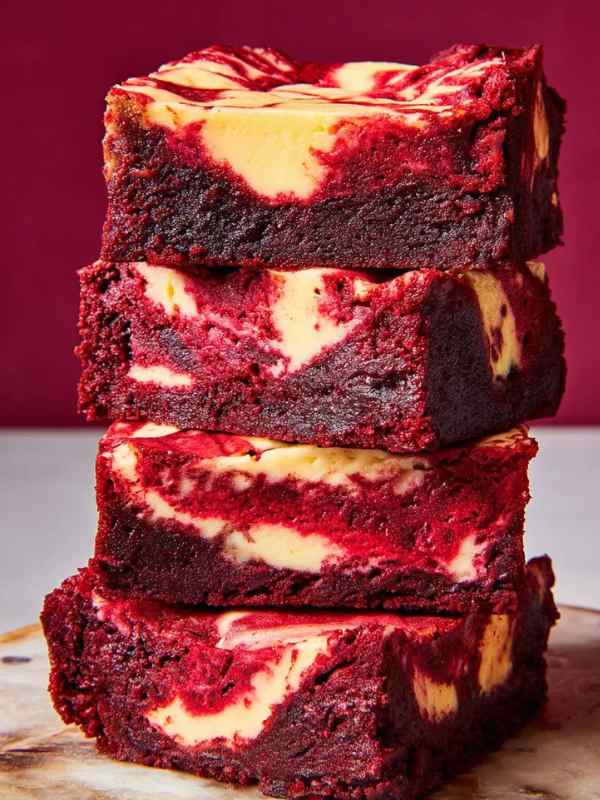 Red-Velvet-Cheesecake-Brownies-christmas desserts to make this holiday season