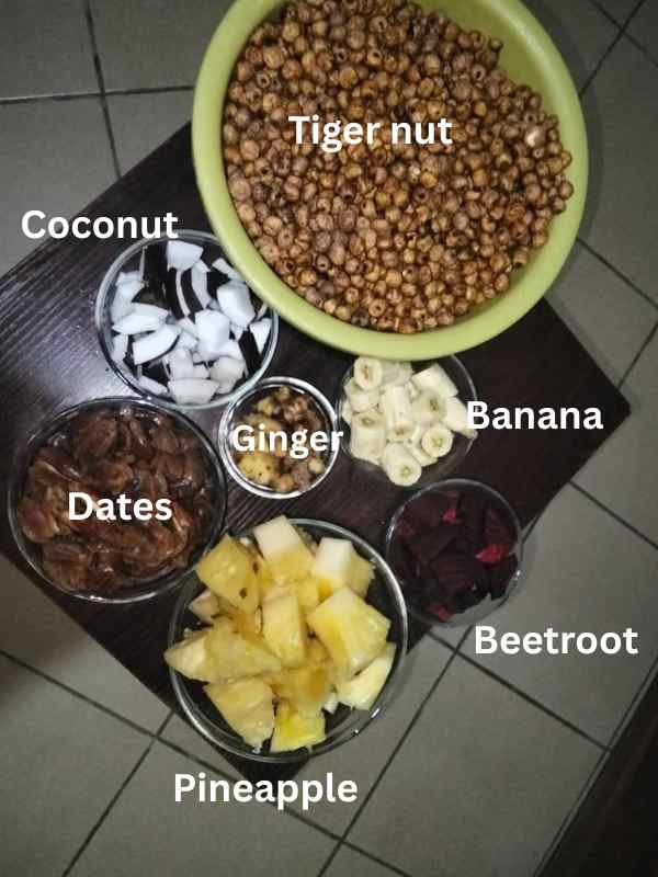 Homemade-Tiger-Nut-Drink-Ingredients