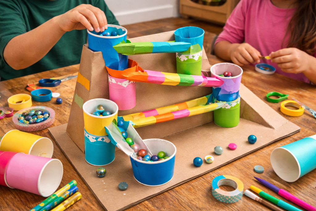 Paper -Cup -Marble -Run