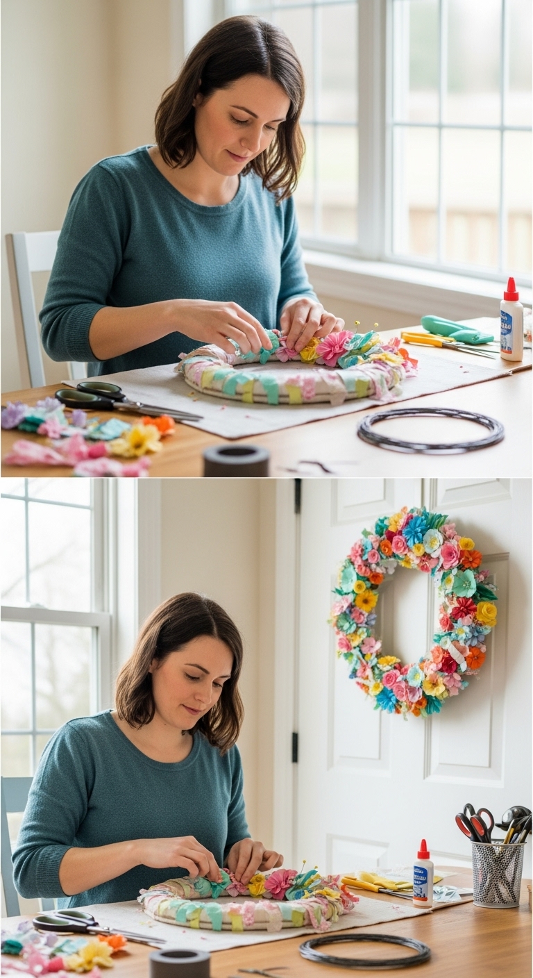 Paper-or-Fabric-Wreath