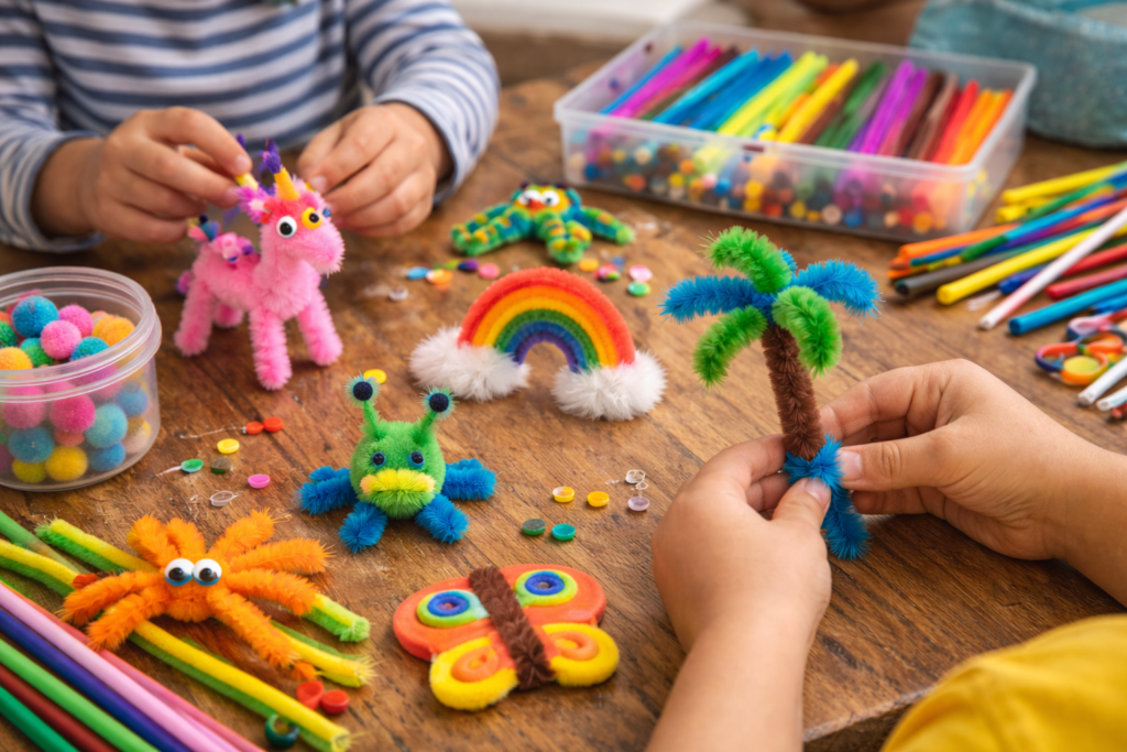 Pipe-Cleaner-Sculptures