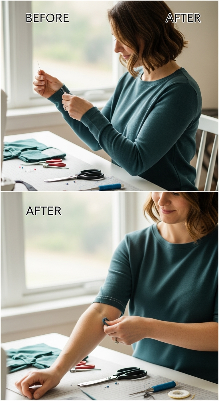 Shortening-Sleeves-on-Casual-Tops