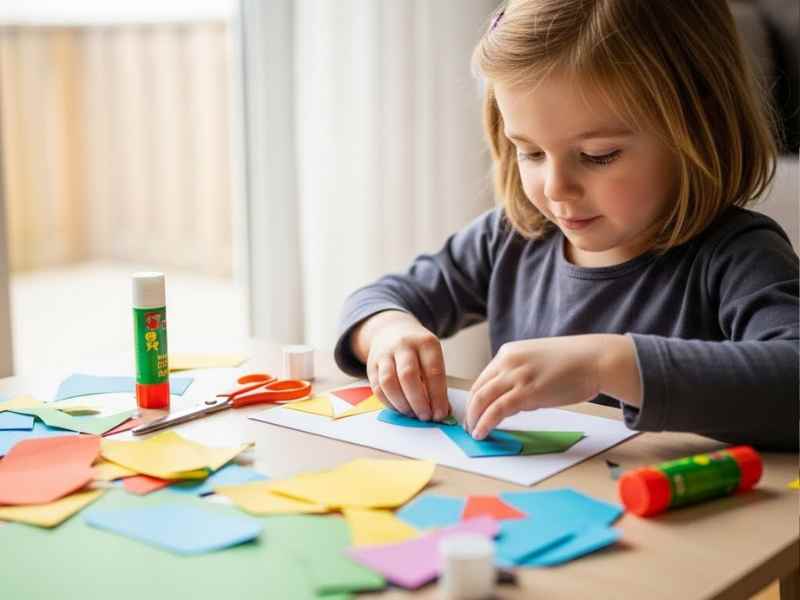 Simple-Collages-Using-Scrap-Paper-and-Glue