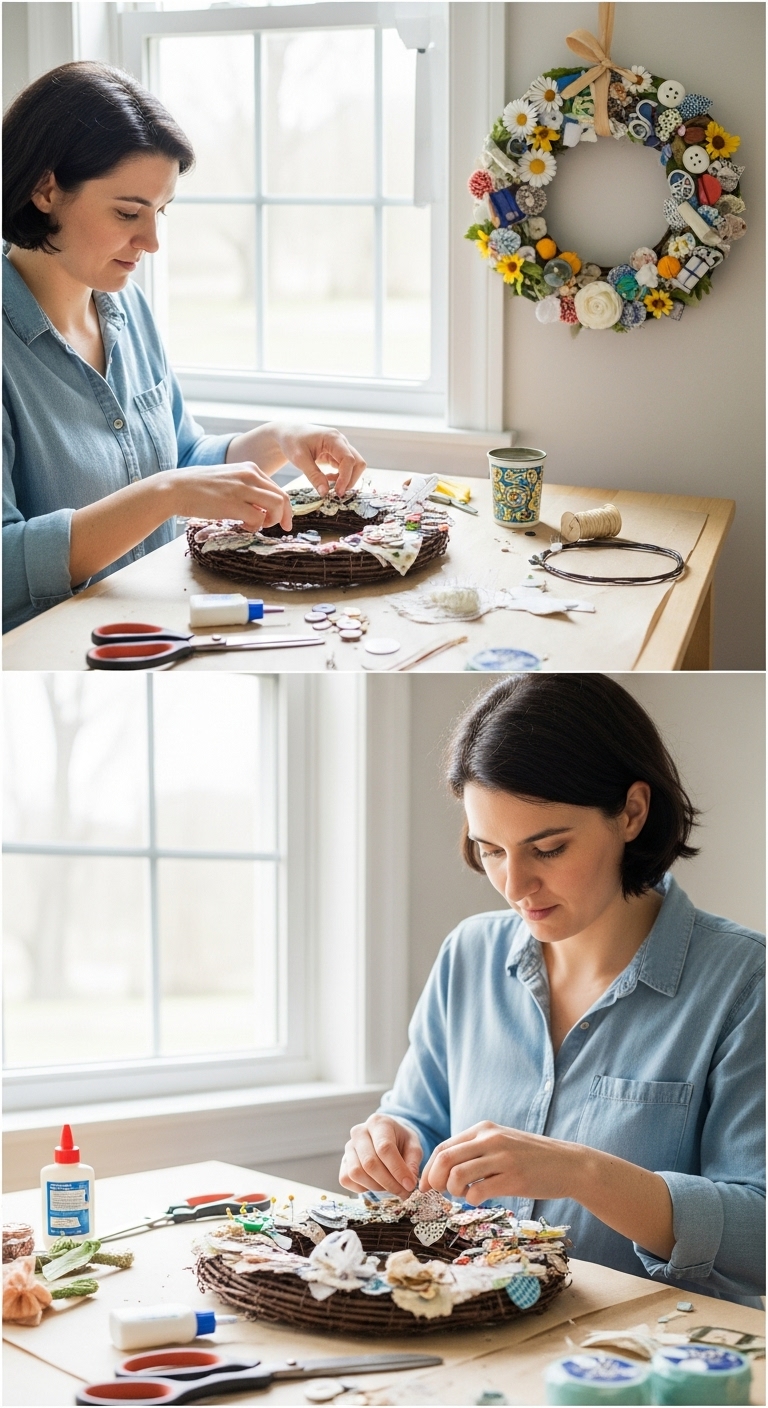 Upcycled-or-Recycled-Wreath-diy-spring-wreaths-using-garden-finds-or-everyday-items