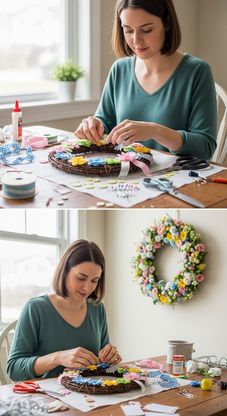 Using-Everyday-Items-for-a-Stunning-Spring-Wreath