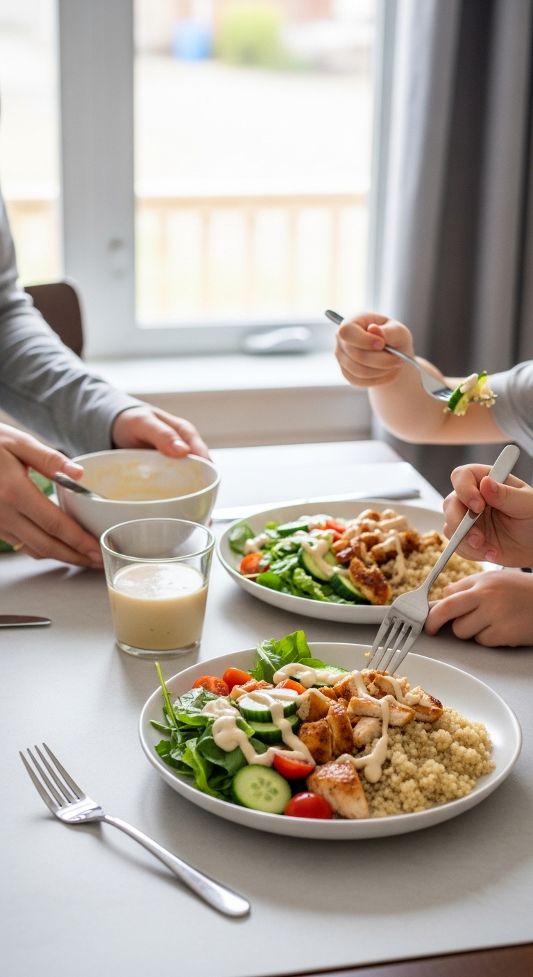Chicken-Quinoa-Salad-with-Lemon-Tahini-Dressing
