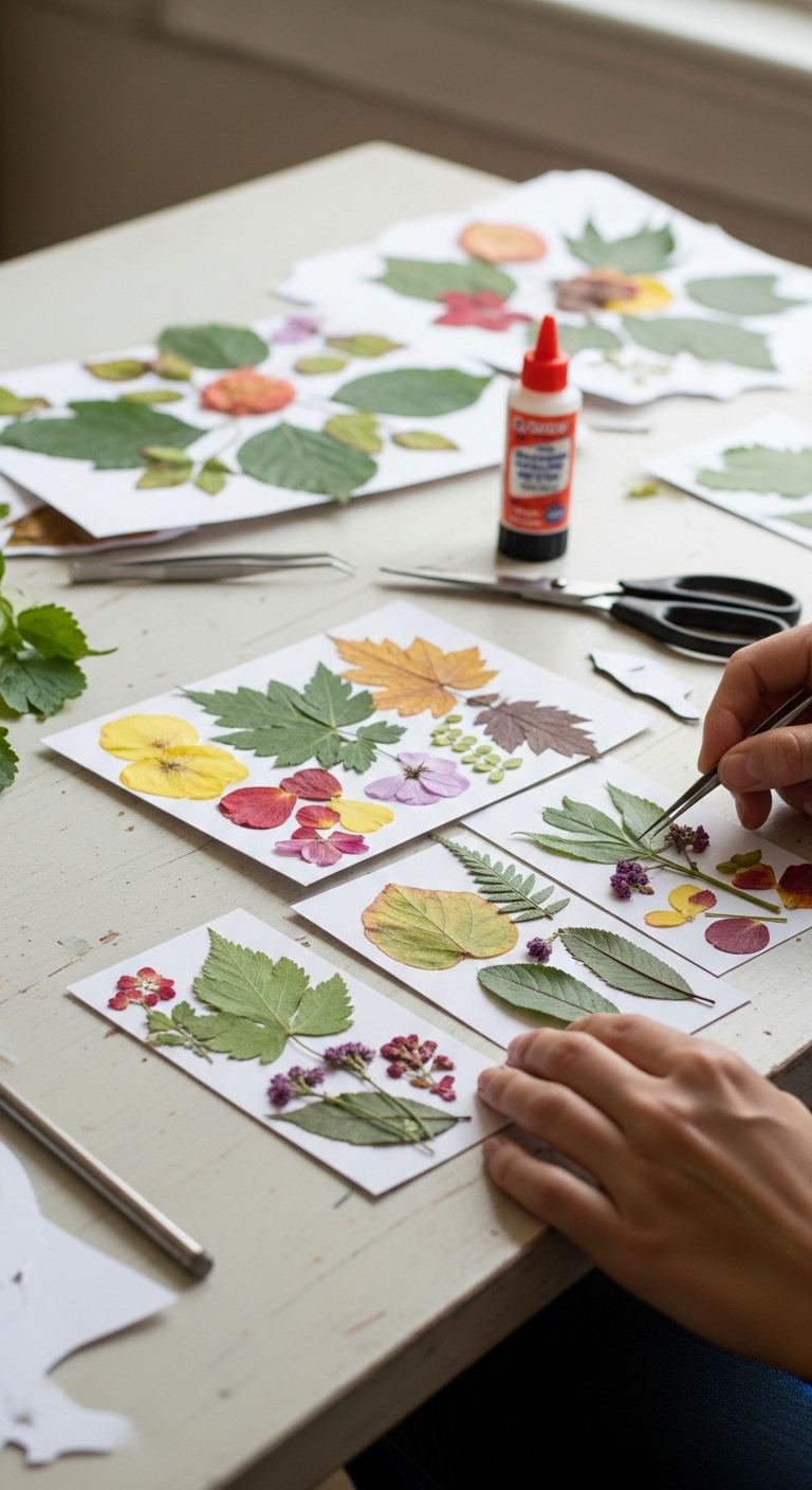 Nature-Collages-with-Leaves-and-Petals.