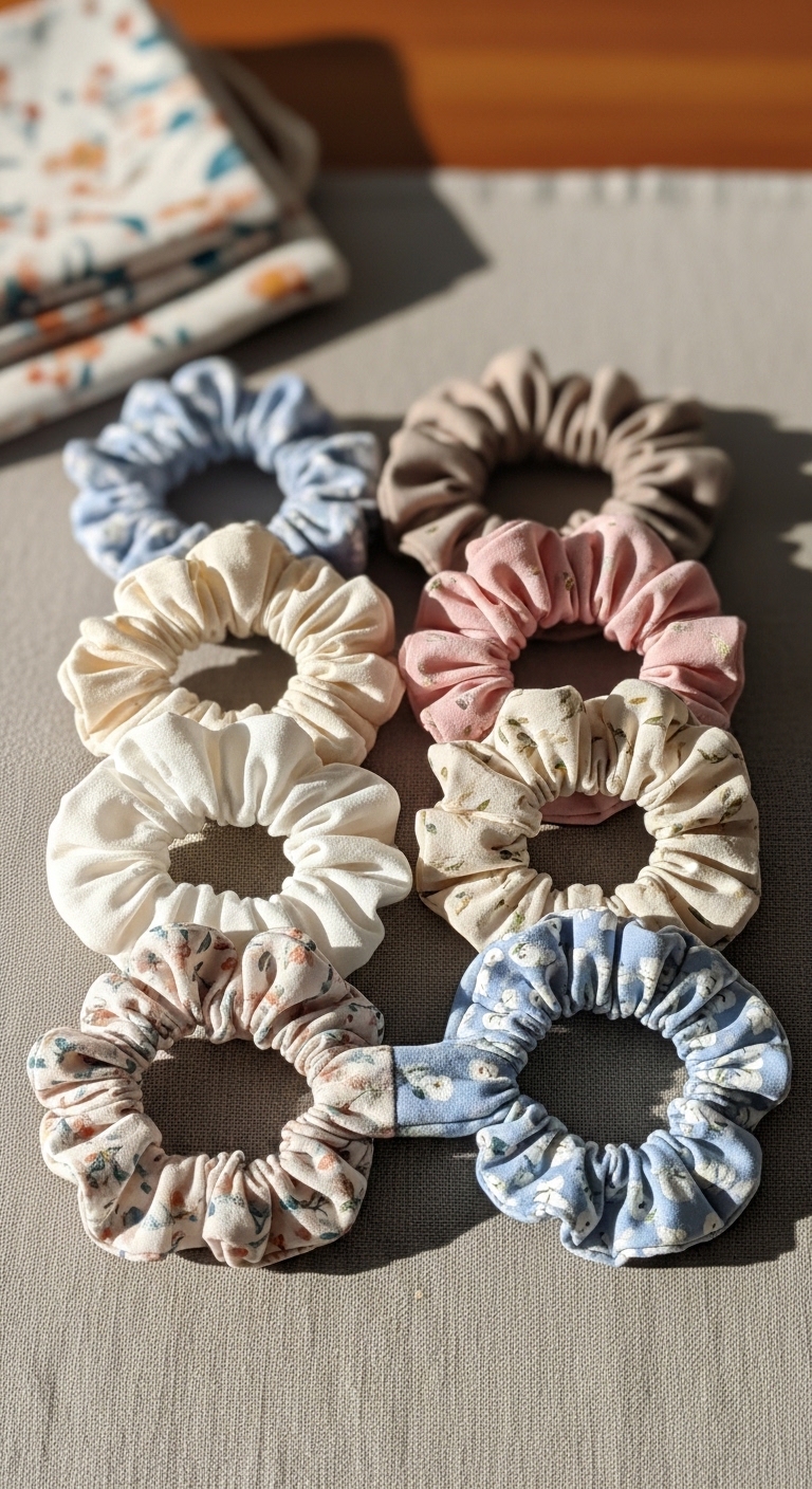 DIY-Scrunchies-With-Elastic-sewing-projects-for-adults-and-kids