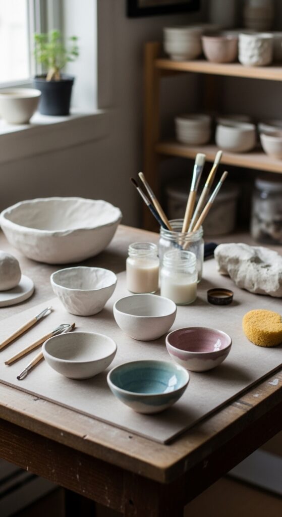 Handmade-Ceramic-Trinket-Bowls-Craft-Night-Ideas-for-Adults