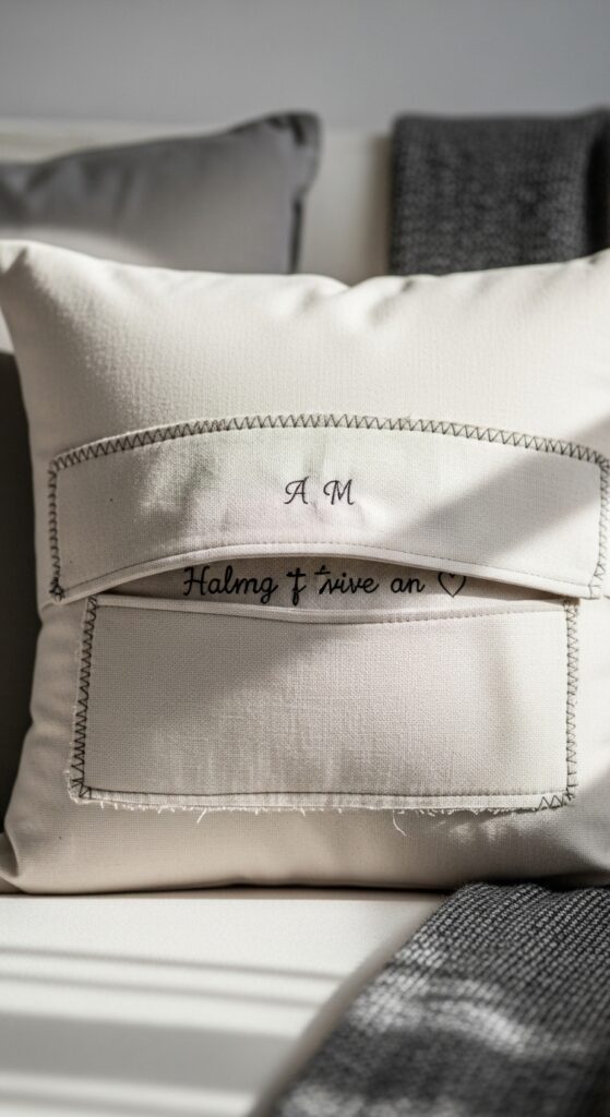 Handmade-Cushion-Covers-With-Secret-Messages.-another-a-wedding-gift-sewing-projects