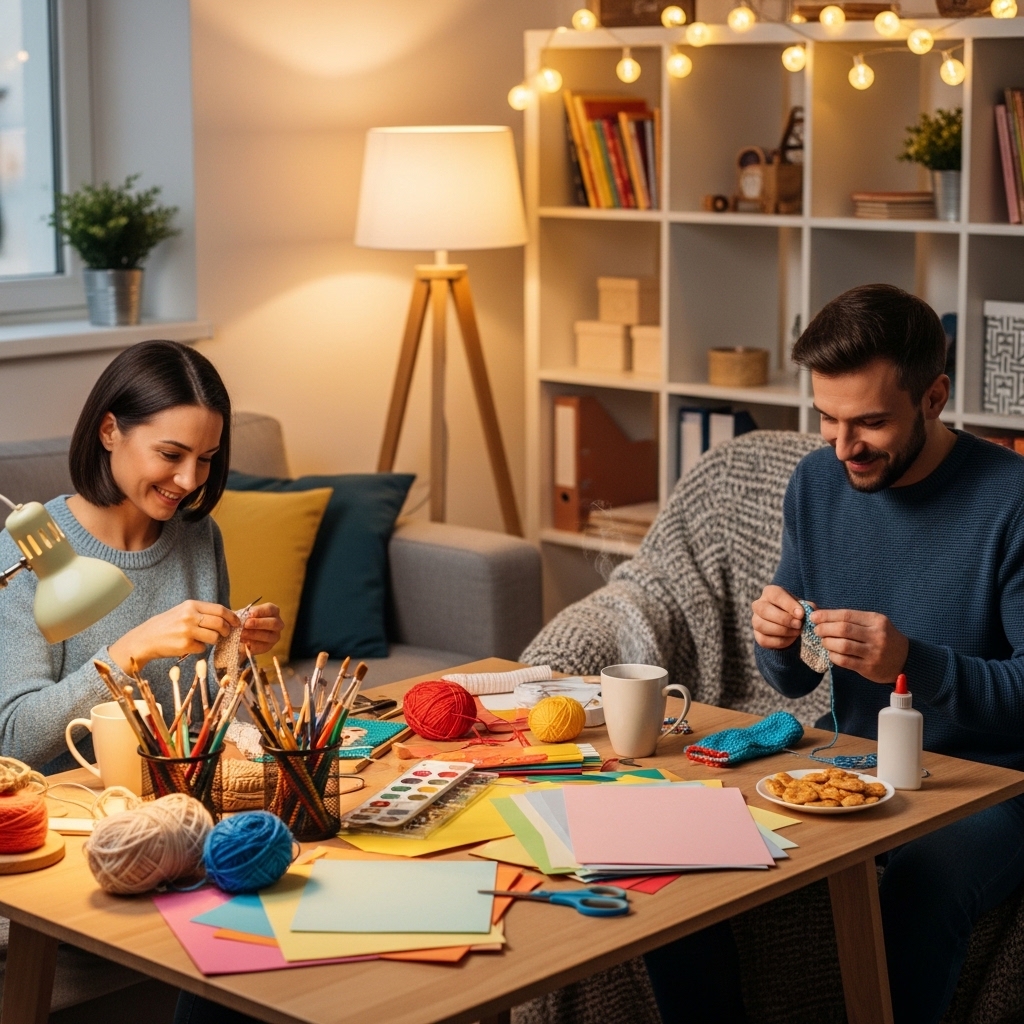 How-to-Set-Up-a-Cozy-Craft-Night-at-Home