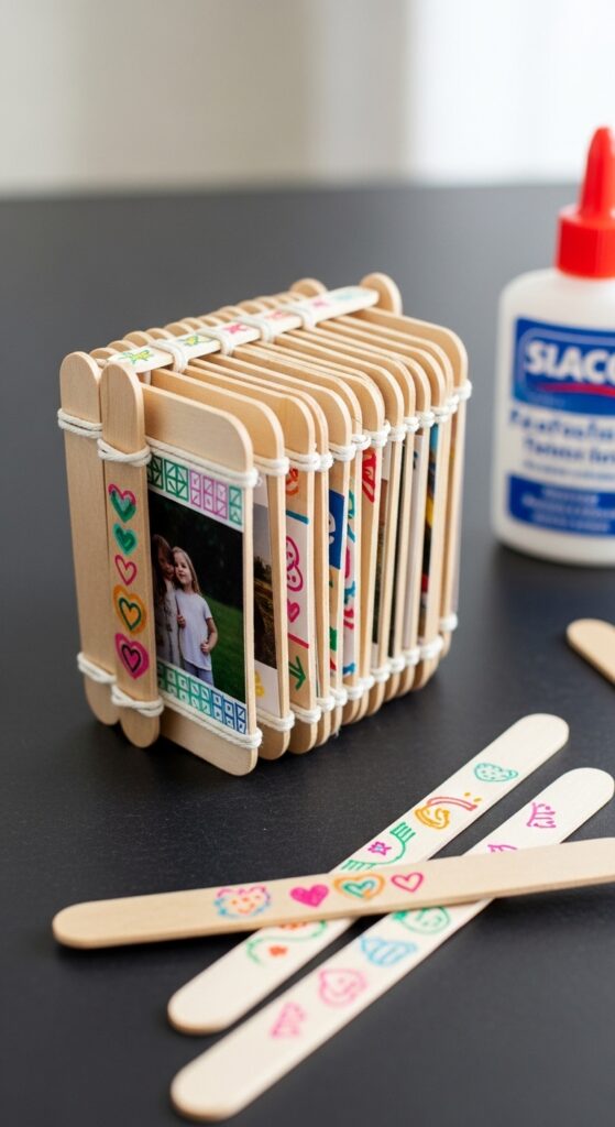 Popsicle-Stick-Mini-Photo-Album.