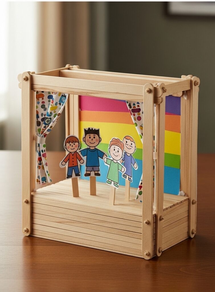 Popsicle-Stick-Puppet-Theater