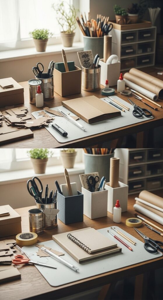 Scrap-Materials-Into-Small-Storage-or-Desk-Organizers-Craft-Night-Ideas-for-Adults