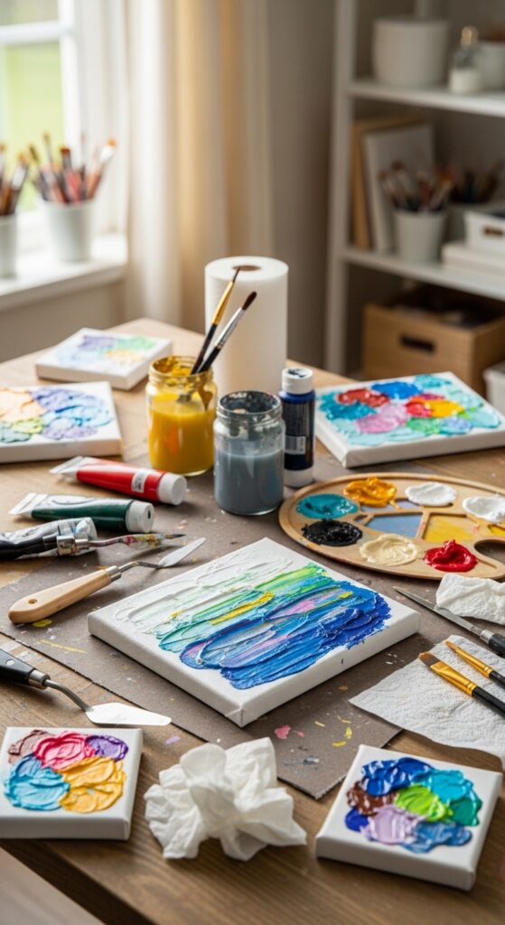 Textured-Canvas-Art-Craft-Night-Ideas-for-Adults