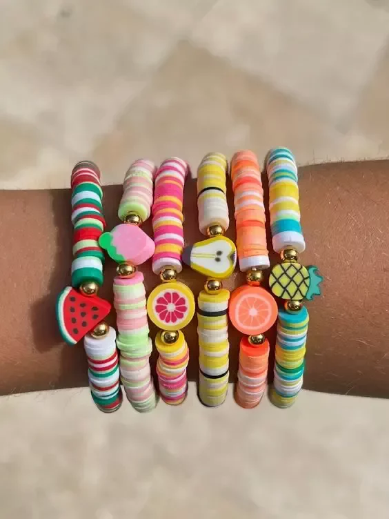 Clay-Bead-Bracelets-and-Necklaces