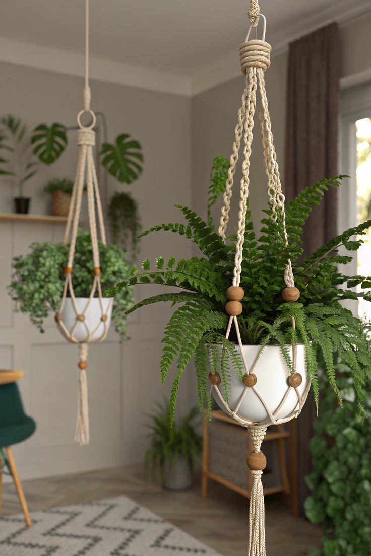 Hanging-Rope-Macrame-Planter