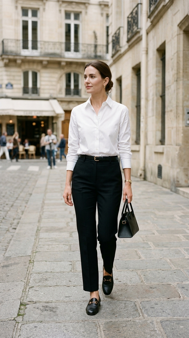 White-Button-Down-High-Waist-Trousers-old-money-outfit-ideas-from-thrift-flips.
