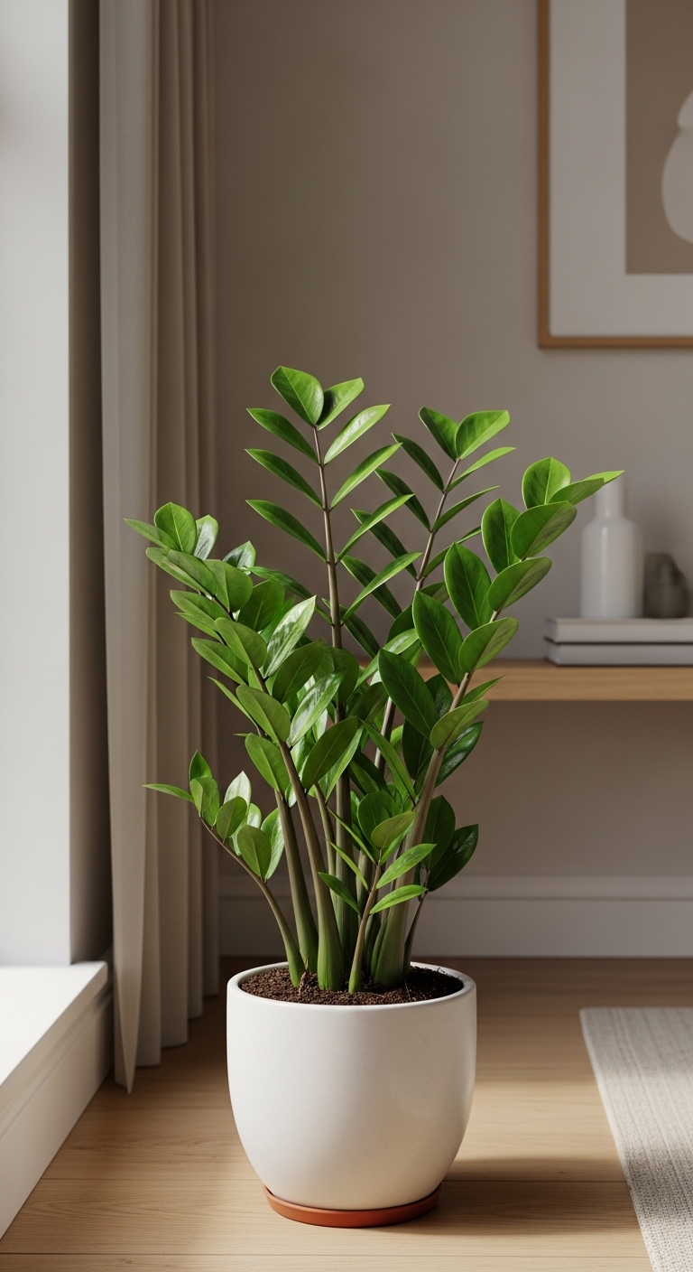 ZZ-Plant-Bathroom-plants-for-humidity-and-low-light