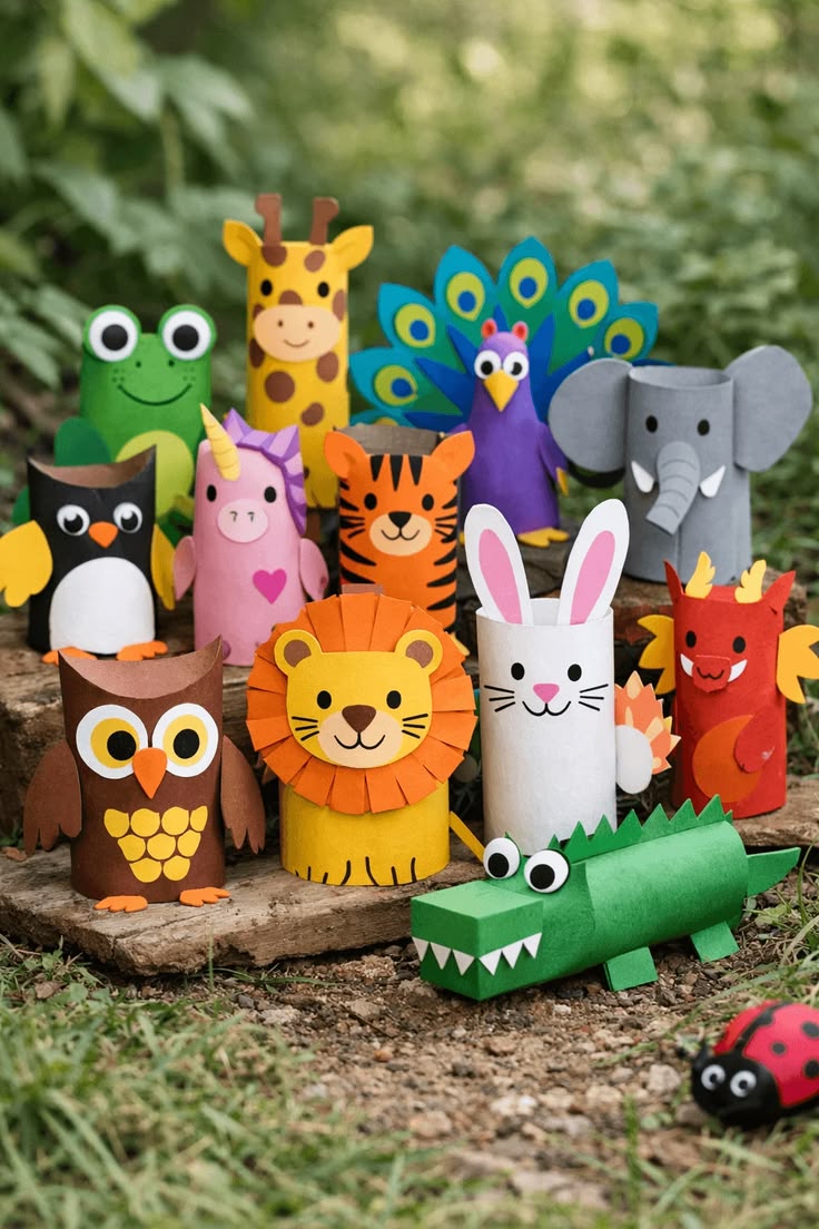 Animal-Story-Character-toilet-paper-roll-crafts-for-kids