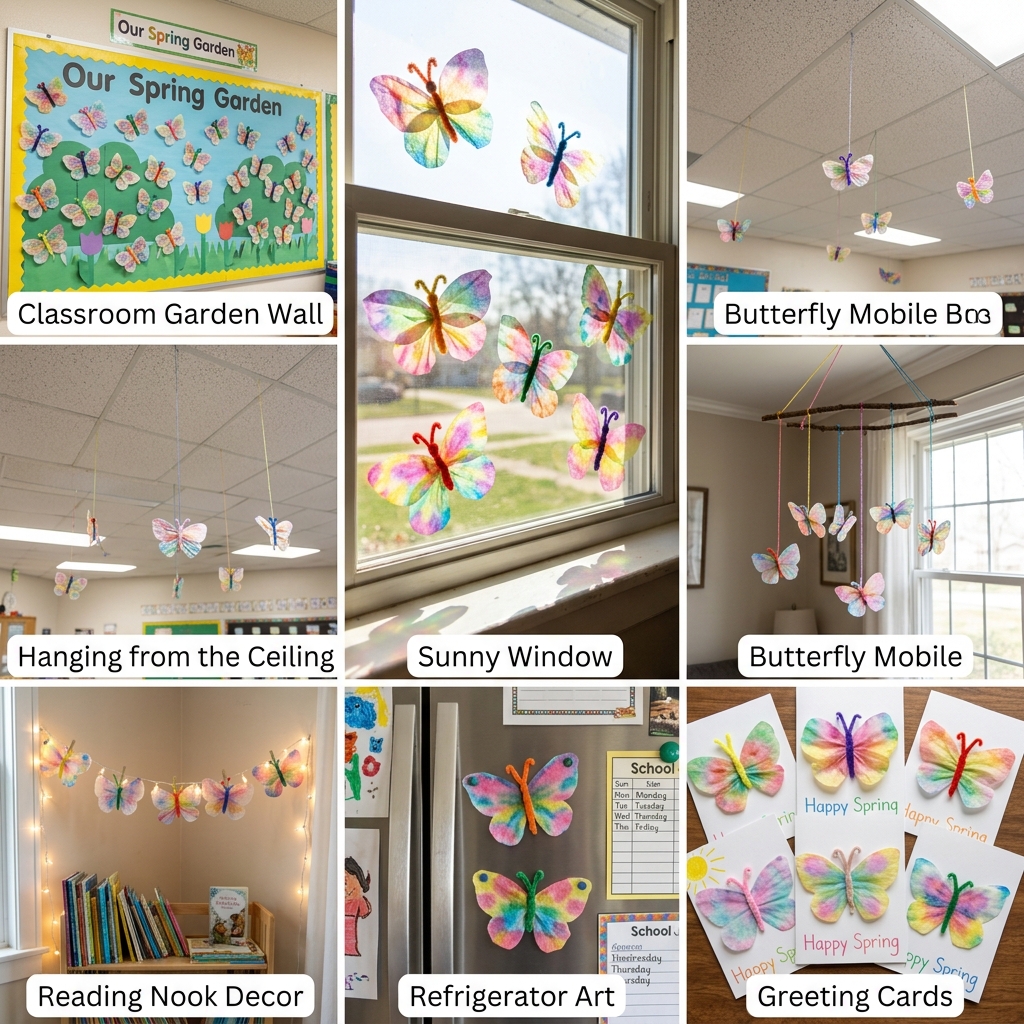Display-Ideas-coffee-filter-butterfly-craft-for-kids