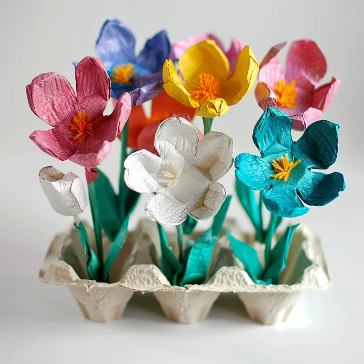 EGG-CARTON-FLOWER-GARDEN-egg-carton-crafts-for-preschoolers