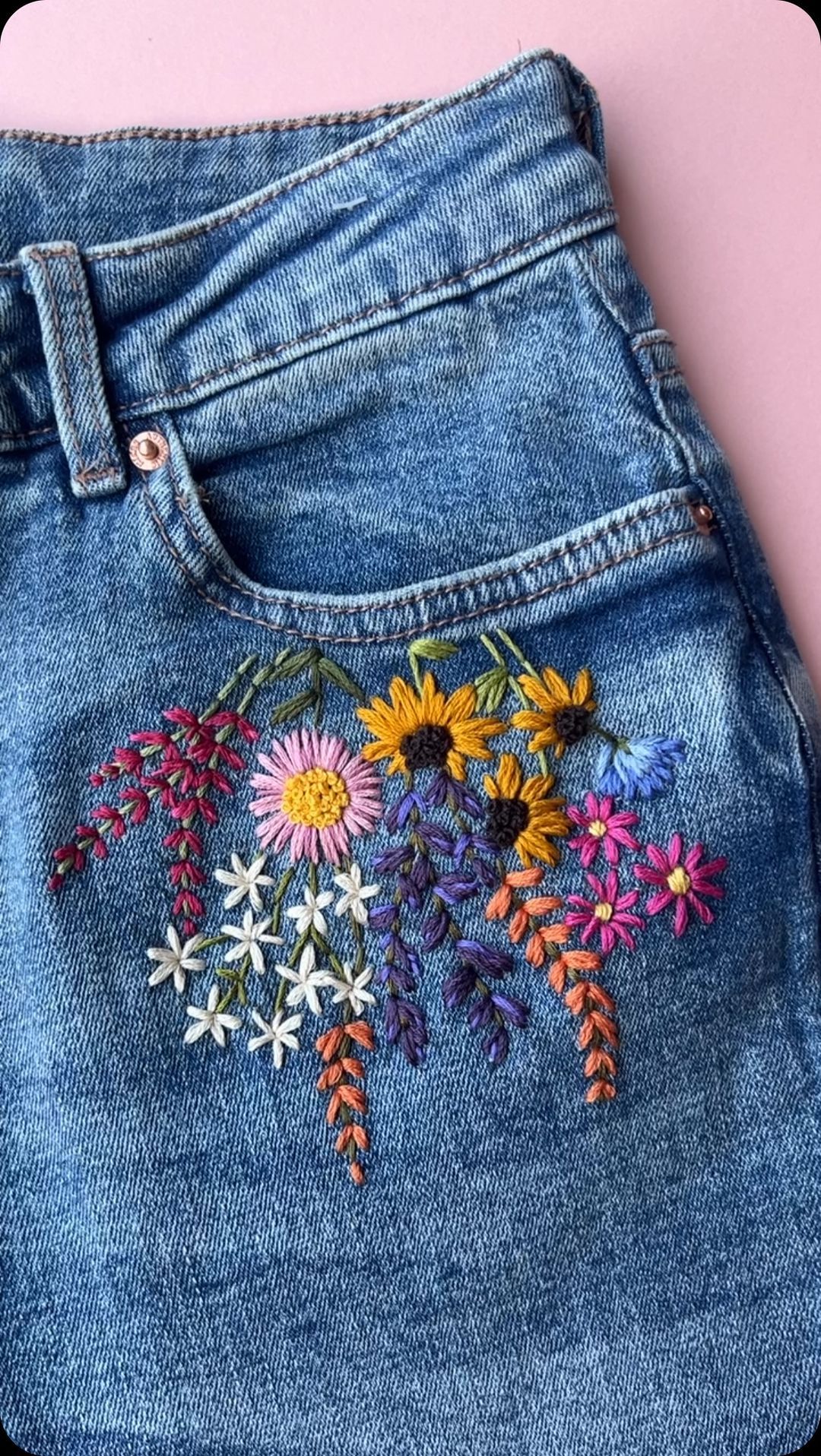 Floral-Patch-on-a-Denim-Jacket-Pocket.
