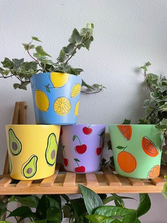 Hand-Painted-Plant-Pots.-crafts-to-make-and-sell-at-craft-fairs