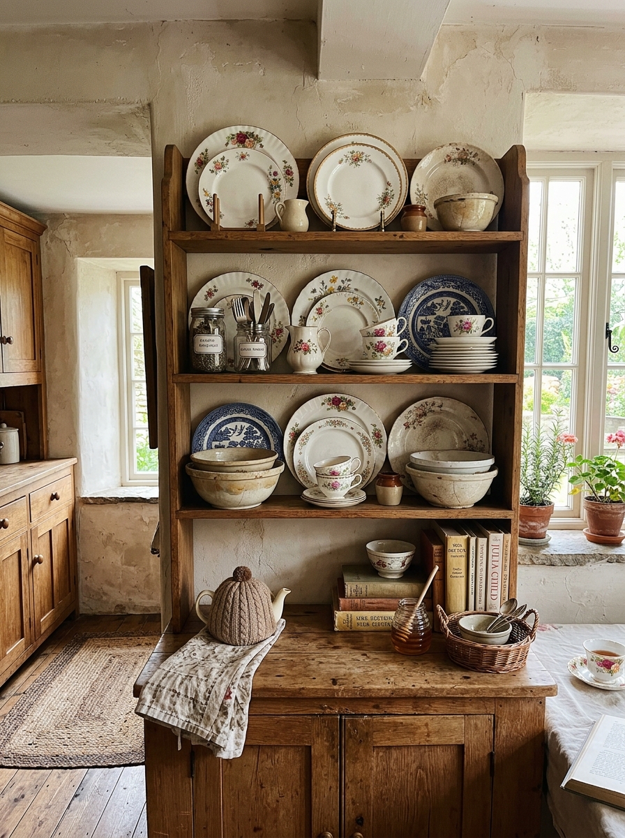 Mismatched-China-Gallery-grandmacore-diy-projectsShelf.-