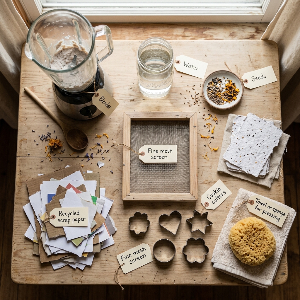 What-You-Need-for-the-how-to-make-seed-paper-with-kids