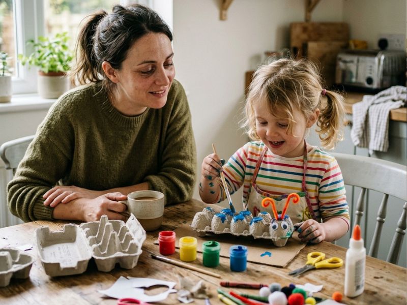 You are currently viewing 13 Easy Egg Carton Craft Ideas for Preschoolers at Home (Perfect for Tired Days)