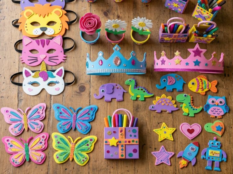 You are currently viewing Easy Foam Sheet Crafts for Kids That Keep Them Focused, Creative, and Productively Busy at Home