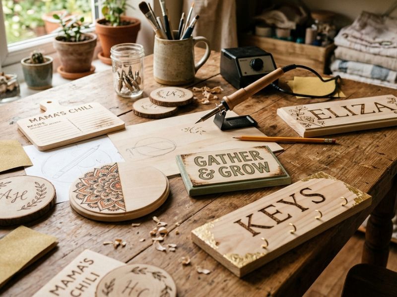 You are currently viewing 11 Wood Burning Crafts You Can Make at Home with Basic Tools That Turn into Income