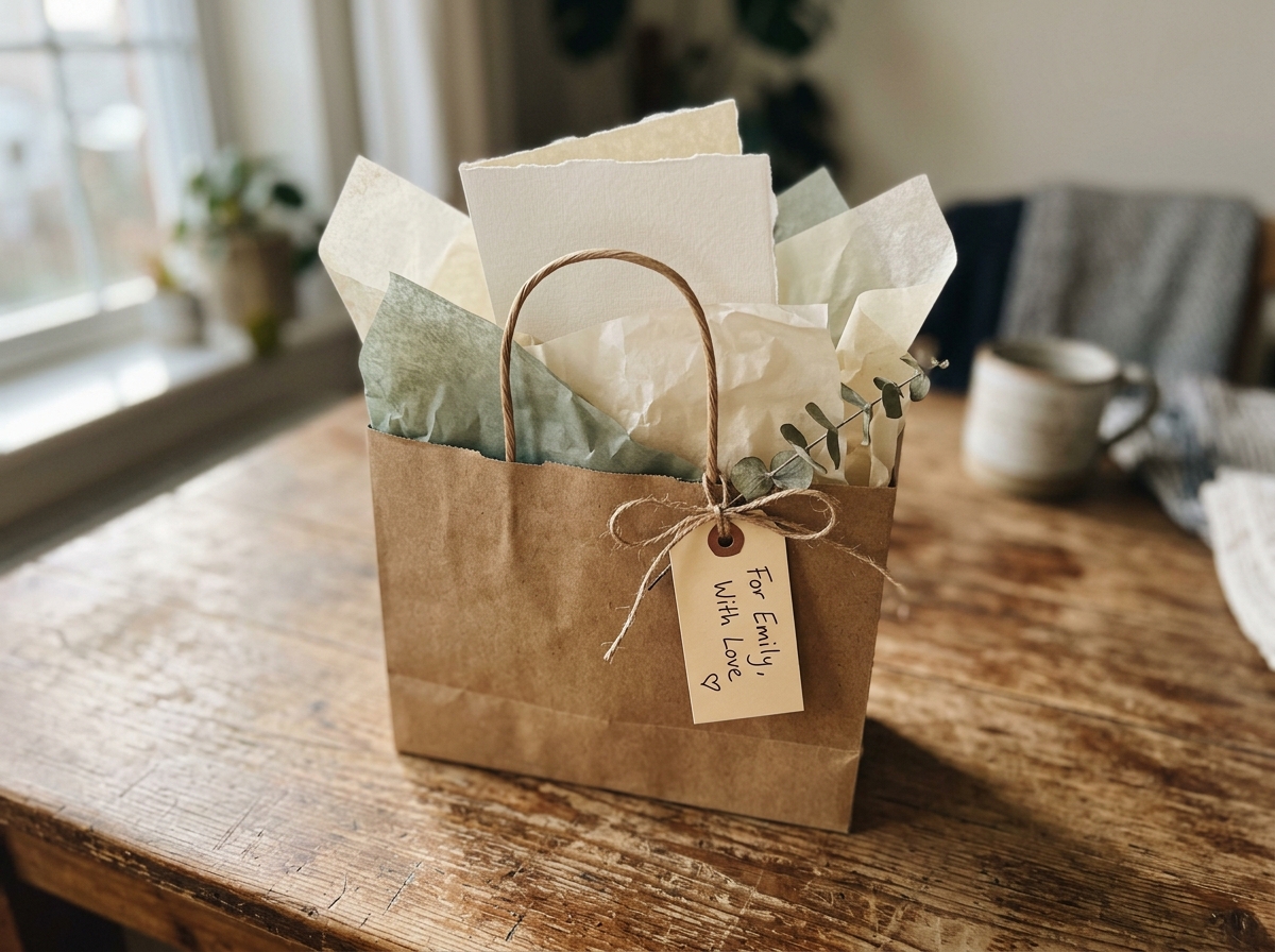 A_kraft_gift_bag_sitting-What-Makes-a-Teacher-Gift-Bag-Actually-Stand-Out.