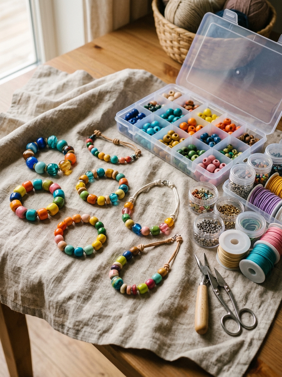 Bracelets_necklaces_large-hole-crafts-for-seniors-with-arthritis