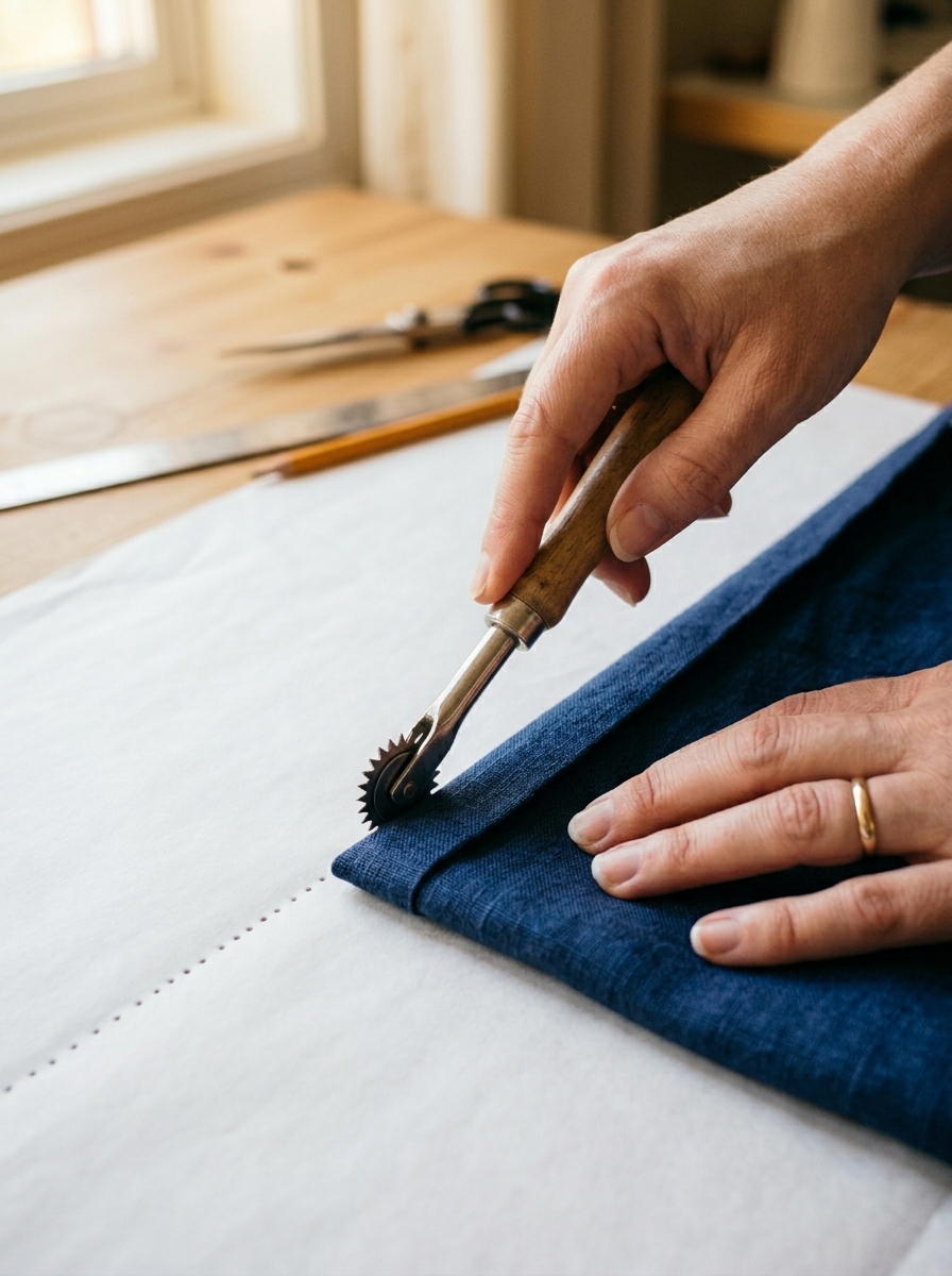 Hand_holding_needle_tracing_wheel.