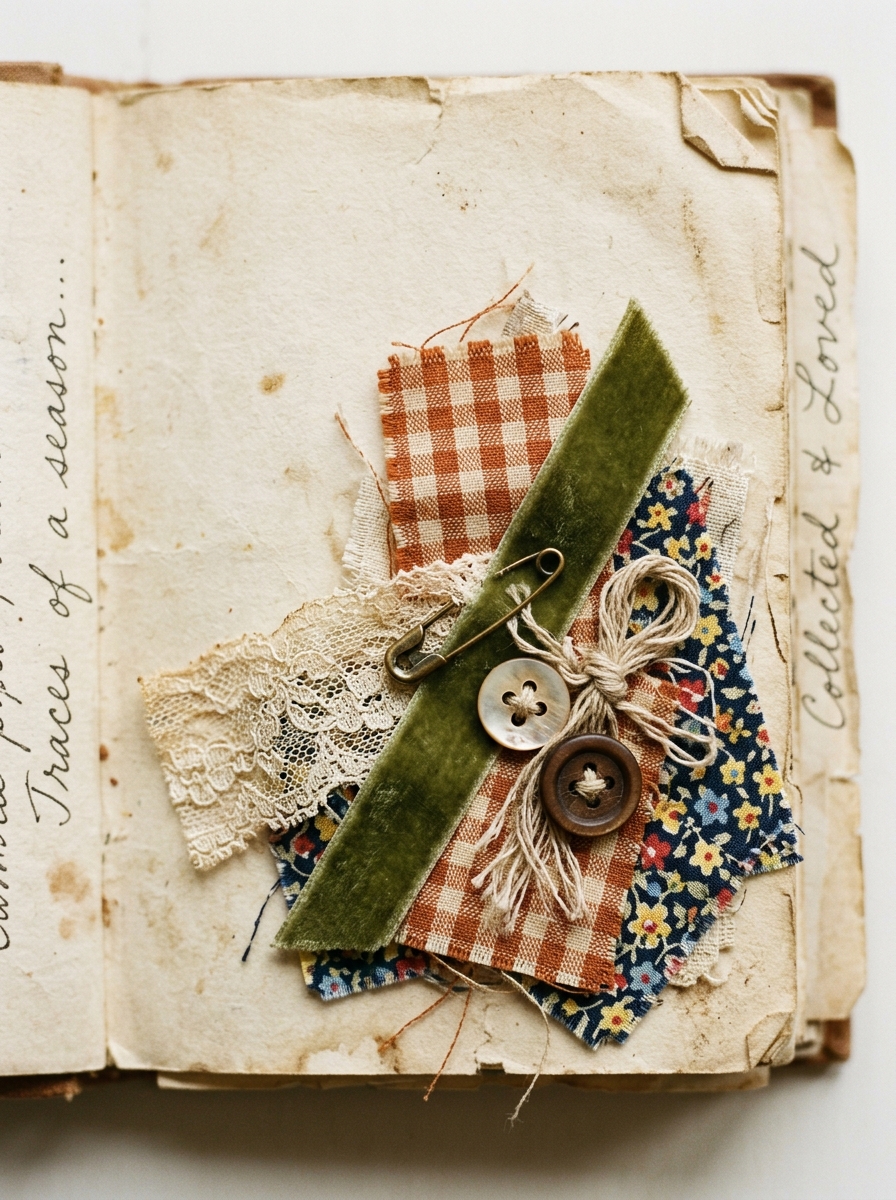 Junk_journal_page_fabric_scraps-The-Fabric-Cluster