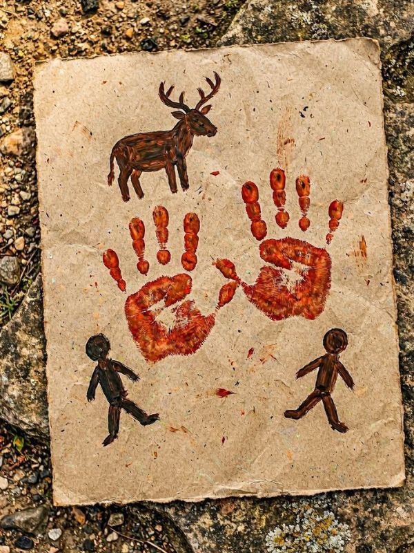 San -Rock -Art -Handprint- Panel