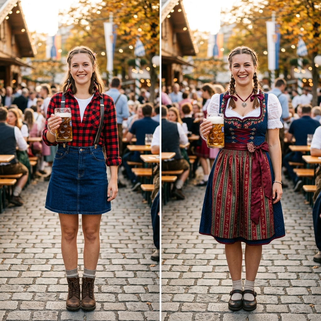 Two_styles_Oktoberfest_attire