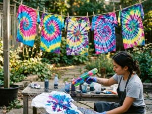 Read more about the article Water Gun Tie Dye Tutorial: How to Make and Sell Bright, Colorful Shirts from Home