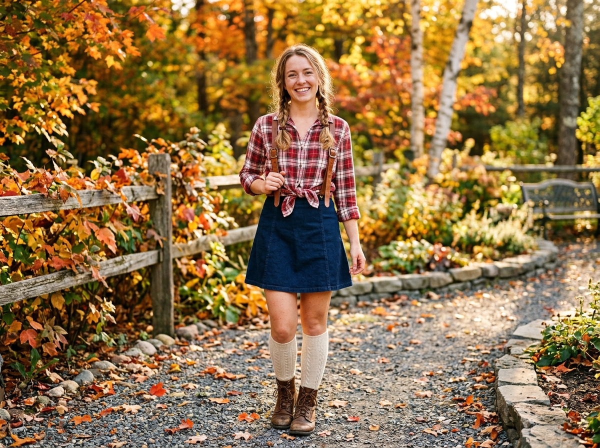 Woman_in_Oktoberfest_outfit_garden.