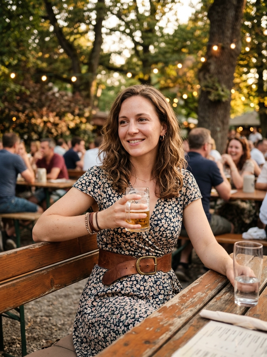 Woman_in_floral_dress-with-beer-at-hand