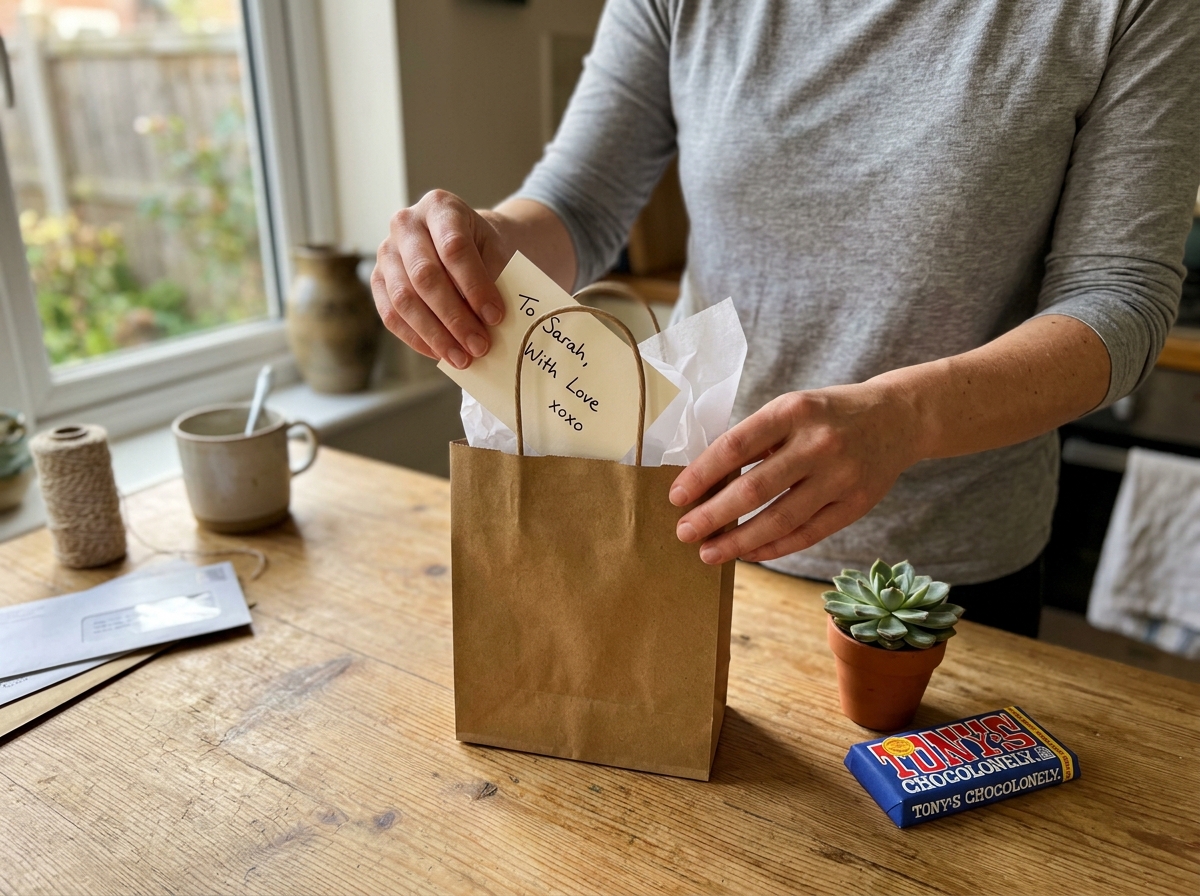 Woman_placing_card_in_gift-What-Teachers-Actually-Think-About-End-of-Year-Gifts.