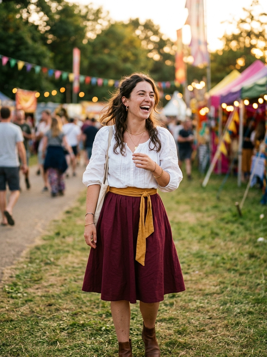 Woman_standing_laughing_outdoor.