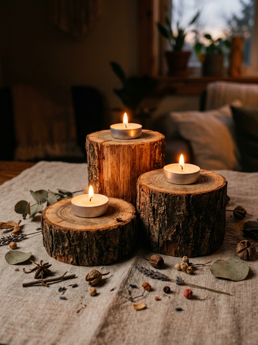 Wood_slices_with_lit_tea-Wabi-Sabi-DIY-Home-Decor.