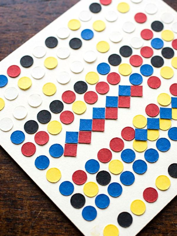 african art projects for kids-Zulu-Beadwork-Colour-Message.