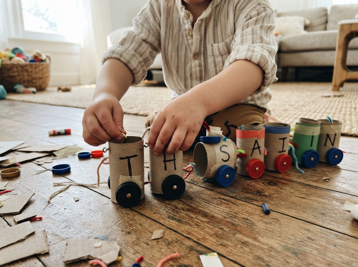 Child_assembling_toy_train_floor