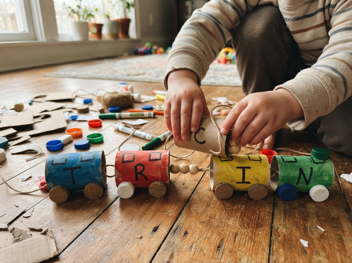 Child_assembling_toy_train_floor