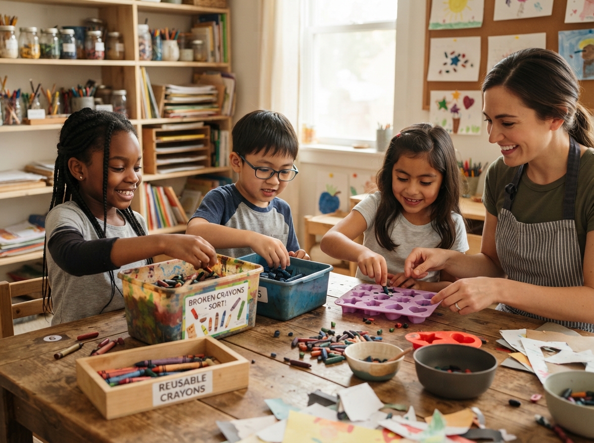 Children_recycling_crayons_for_kids.